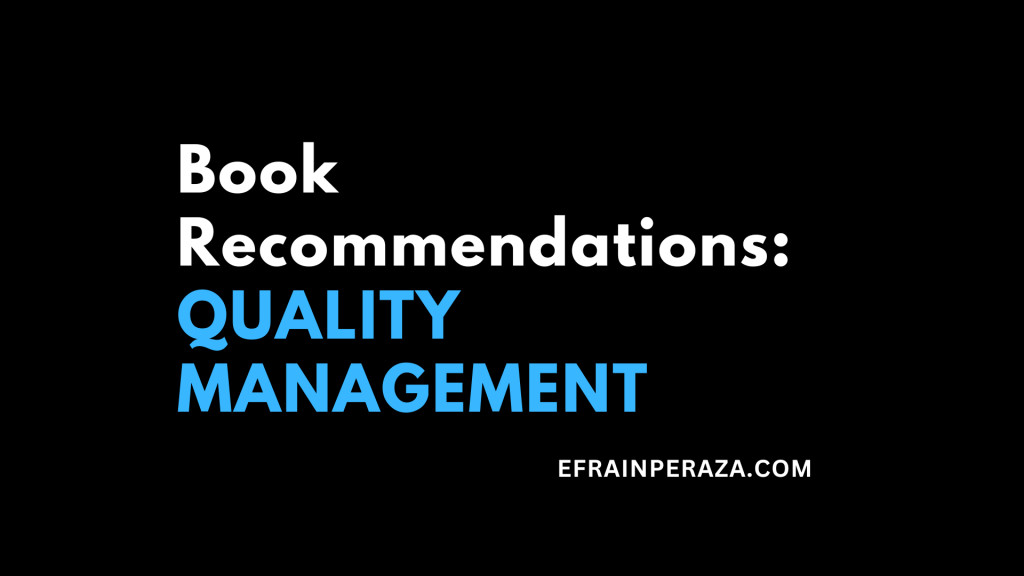 Book Recommendations – Quality&nbsp;Management